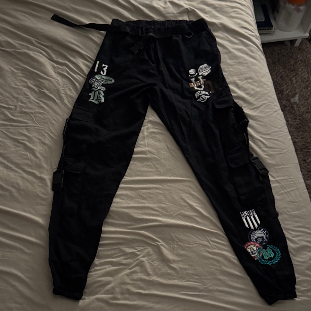 Black Graphic Men's Joggers